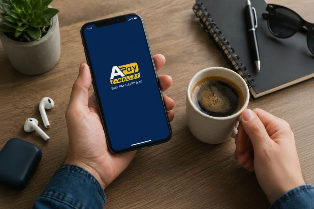 Servizi smart e pagamenti digitali tramite app su smartphone in contesto quotidiano